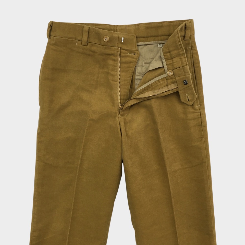 Bills Khakis Mens 33 Classic Fit Chamois Moleskin Chino Pants Brown USA Made